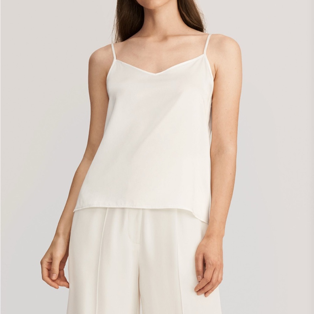 Lilysilk 100% Mulberry Silk Camisole Ivory Size L